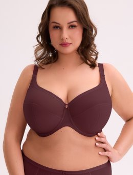 Biustonosz półusztywniany SEMI-SOFT Sonia Maxi BSM 1058 Wino