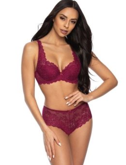Biustonosz usztywniany Full CUP M-053/22 Carmela Burgund
