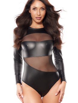 Kuszące Body Damskie Z Długim Rękawem  V-10580
