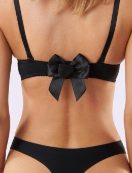 Kokarda Czarna BA-19 2-RZ. Na Zapięcie Biustonosza