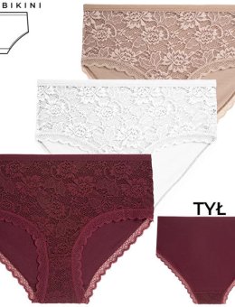 Figi Damskie BDM600-036 Maxi Bikini