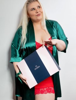 Koszula nocna damska Halka Róża Plus Size