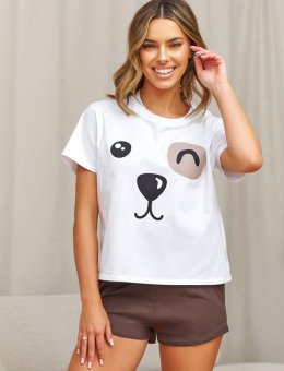 Nap Piżama Damska Z Nadrukiem Na Koszulce