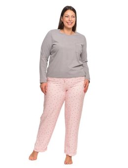 Piżama Damska W Groszki Plus Size PDD6600-001 - AW2024/25