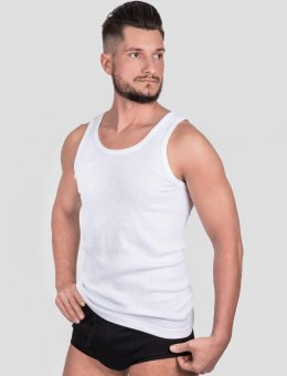 Podkoszulek Męski Biały 0816-1 RAM R.3XL-4XL