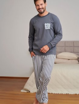 Nap Grafitowa Piżama Męska Apres Sleep Club