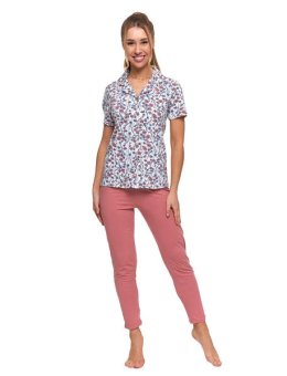 Piżama Damska Rozpinana Rękaw Plus Size PDD5400-006