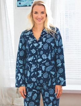 Piżama KEY LNS 533 B26 S-XL Rozpinana