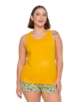Piżama Damska Dwuczęściowa Na Ramiączkach Plus Size PDD3000-002 S/S2025