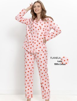 Piżama Sorella 3628 Flanela