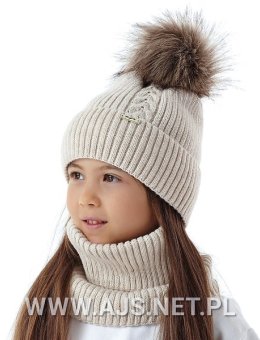 Czapka AJS 50-235 Dziewczęca