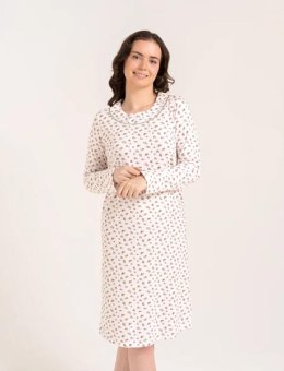 Koszula Damska Nocna W Różyczki PDK2800-009