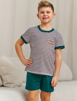 Nap Chłopięca Piżama Bawełniana Choco Squad W Paseczki