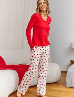Nap Piżama Damska Z Flanelowymi Spodniami