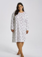 Koszula nocna damska Martina 3467 R.2XL-4XL, długi rękaw