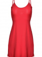 Koszula nocna damska Halka Deni2 - kolor czerwony, ramiączko