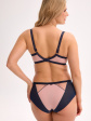 Biustonosz półusztywniany SEMI-SOFT Aina BSO 1273 GRANATOWO-RÓŻOWY, półusztywniane