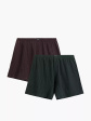 bokserki atlantic 2mbx-079 a'2 s-4xl - kolor wino-szmaragdowy