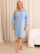 koszula nocna damska regina 2015 7/8 xl-5xl z26 - kolor niebieski