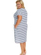 nap koszula nocna plus size w paseczki