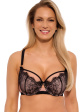Biustonosz półusztywniany Semi Soft Gaia BS 1273 Aina - kolor czarno-różowy