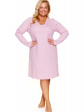 Nap Koszula Nocna Plus Size W Kolorze Jasnoróżowym