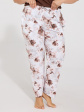 Spodnie Piżamowe Cornette 690/53 3XL-5XL - kolor biały-brązowy