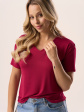 Bluzka Babell Serina S-2XL - kolor bordowy