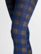 rajstopy indigo 40 den - kolor cobalt/melange