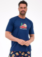 piżama cornette 326/291 teddy 4 christmas s-2xl męska