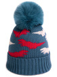 Czapka ART OF Polo23359 Cozy Dino - kolor niebieski