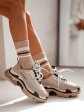 Skarpety Milena 1436-001 Sport 37-41 - kolor beżowy, skarpety bawełniane