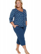 nap damska piżama plus size