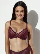 Biustonosz miękki Soft Plunge AVA 2276 Merlot - kolor merlot, miękkie