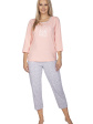 piżama damska 638 3/4 - kolor różowy