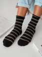 Skarpety Milena 0200-162 Cienkie Paski 37-41 - kolor czarny 04