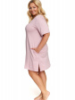 Nap Koszula Nocna Z Wiskozy W Kolorze Pudrowego Różu Plus Size