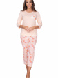 piżama damska 619a 3/4 r - kolor morelowy
