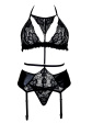 beauty night alanis set bn6597 nocna komplet stanik + majtki + pas do pończoch