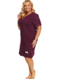 Nap Bordowa Koszula Nocna Plus Size