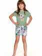 piżama dziewczęca hania 2201 r.122-140 - kolor zielony