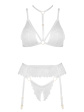 Beauty Night Noemi SET Bn6724 Nocna Komplet Biustonosz + Stringi + PAS Do Pończoch
