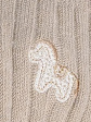 Skarpety YN-260526 Horse - kolor beige, wzorzyste