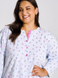 piżama taro yolanda 3462 2xl-4xl z25/26 damska - kolor błękitny