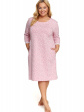 Nap Koszula Nocna Plus Size W Kwiatuszki, podkoszulki