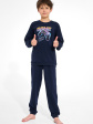 Piżama Cornette Young BOY 267/192 Gamepad 134-164 - kolor granatowy, chłopięce