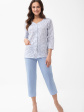 Piżama Luna 1305 7/8 M-XL L26 Rozpinana
