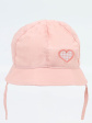 czapka dziewczęca clu-103 - kolor jasny różowy