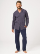Piżama KEY MNS 913 B26 3-4XL Rozpinana