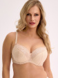 Biustonosz półusztywniany SEMI-SOFT Sandy BSO 594 Czarny - kolor beżowy